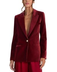 Alice + Olivia - Silas Velvet Blazer - Lyst