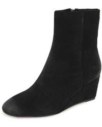 Gentle Souls - Nash Suede Wedge Booties - Lyst