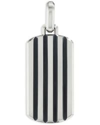 David Yurman - Sterling Beveled Dog Tag Pendant - Lyst