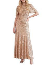 Needle & Thread - Valentina Round Neck Maxi Dress - Lyst
