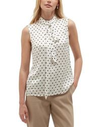 Hobbs - Natasha Tie Neck Top - Lyst