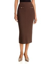 Toccin - Milla Buttoned Faux Pocket Midi Skirt - Lyst