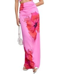 GOOD AMERICAN - Satin Maxi Skirt - Lyst
