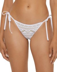 Becca - Color Play Crochet Tie Side Bikini Bottom - Lyst