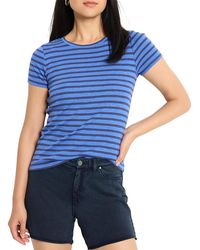 NIC+ZOE - Scoop Neck Stripe Tee - Lyst