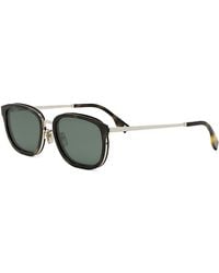 Fendi - Travel Oval Metal Sunglasses, 55Mm - Lyst