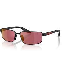 Prada - Sport Linea Rossa Rectangular Sunglasses, 59Mm - Lyst