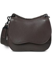 Callista - Medium Saddle Bag Grained Leather - Lyst