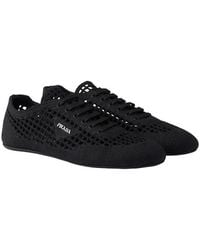 Prada - Collapse Crochet Laced Sneakers - Lyst