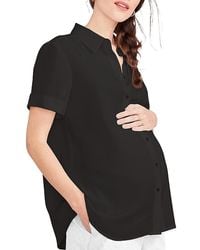 Hatch Collection - Nursing Friendly Maternity Buttondown Savannah Top - Lyst