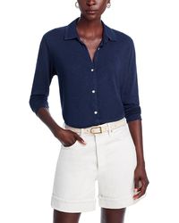 Bella Dahl - Button Front Knit Top - Lyst
