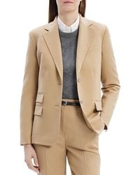 Theory - Sleek Flannel Two Button Blazer - Lyst