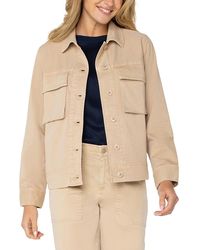 Liverpool Los Angeles - Button Front Cargo Jacket - Lyst
