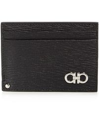 Ferragamo - Textured Leather Card Case - Lyst