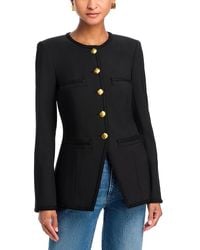 Veronica Beard - Alessia Collarless Braid Trim Jacket - Lyst