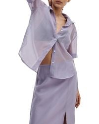 Rag & Bone - Connie Organza Shirt - Lyst