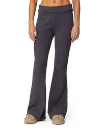 Edikted - Plush Flared Pants - Lyst