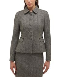 Hobbs - Daniella Wool Button Front Jacket - Lyst
