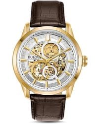 Bulova - Sutton Skeleton Watch, 43Mm - Lyst