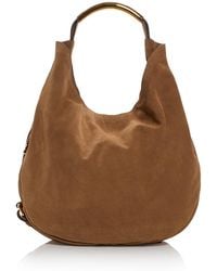 Moschino - Handle Me Large Suede Shoulder Bag - Lyst