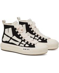Amiri - Skel Court Hi Canvas Sneakers - Lyst