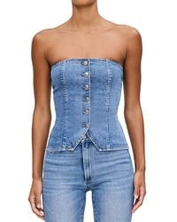 DL1961 - Denim Bustier Top - Lyst