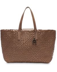 Etienne Aigner Eitenne Aigner Irene Woven Leather Tote - Brown