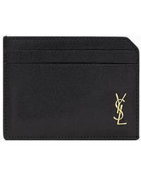 Saint Laurent - Tiny Cassandre Open Card Case - Lyst