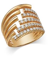 Bloomingdale's Fine Collection - Diamond Multirow Statement Ring - Lyst