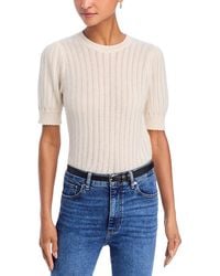 FRAME - The Ladder Cashmere Pointelle Sweater - Lyst