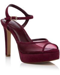 Aqua - Poppy Platform Sandals - Lyst
