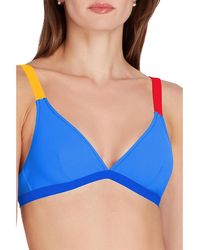 VALIMARE - St Barths Colorblock Bikini Top - Lyst