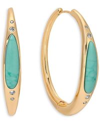 Ettika - Solstice & Cubic Zirconia Hoop Earrings - Lyst