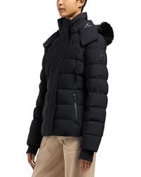 Moose Knuckles - Betta Shearling Trim Down Puffer Jacket - Lyst