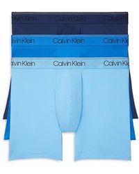 Calvin Klein - Microfiber Stretch Wicking Boxer Briefs, Pack Of 3 - Lyst