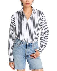 BOSS - Berry Saturday Striped Shirt - Lyst