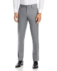 Bloomingdale's The Store At Bloomingdale's Wool Flannel 5 - Pocket Trousers - Grey