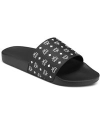 mcm men's visetos slide sandals