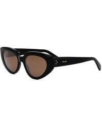 Celine - Bold 3 Dots Cat Eye Sunglasses, 53Mm - Lyst