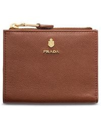 Prada - Small Leather Wallet - Lyst