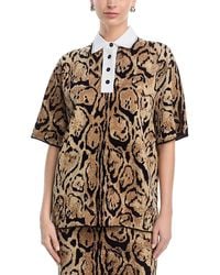 Stella McCartney - Cloud Leopard Polo Top - Lyst