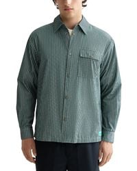 Scotch & Soda - Relaxed Fit Micro Check Structured Shirt - Lyst