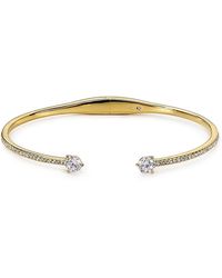 Nadri - Cubic Zirconia Float Hinge Cuff - Lyst