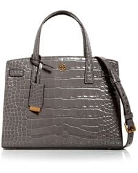 Tory Burch Walker Small Croc Embossed Leather Satchel - Multicolour