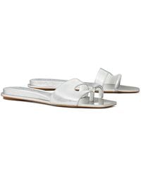 Tory Burch - Pierced Slide Sandals - Lyst