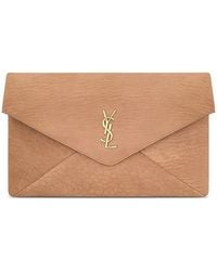 Saint Laurent - Cassandre Large Envelope Pouch - Lyst