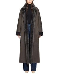 Hiso - Danielle Reversible Shearling Coat - Lyst