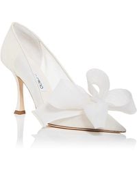 Jimmy Choo - Staz 90 Mesh Bow Pumps - Lyst