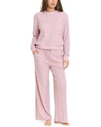 Honeydew Intimates - Kickback Long Sleeve Top & Wide Leg Pants Pajama Set - Lyst