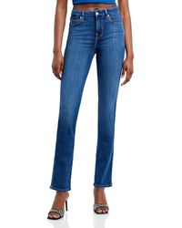7 For All Mankind - Slim Illusion Kimmie Mid Rise Straight Jeans - Lyst